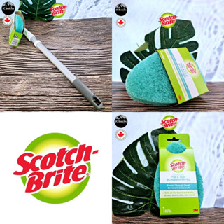 [Scotch-Brite] Non-Scratch Tub &amp; Tile Scrubber Refill ไม้ปรับความยาวได้ ฟองน้ำ สำหรับทำความสะอาดห้องน้ำ