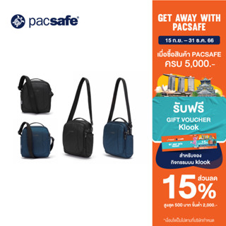 Pacsafe METROSAFE LS200 ECONYL RECYCLED CROSSBODY BAG ANTI THEFT กระเป๋าคาดลำตัว กระเป๋ากันขโมย