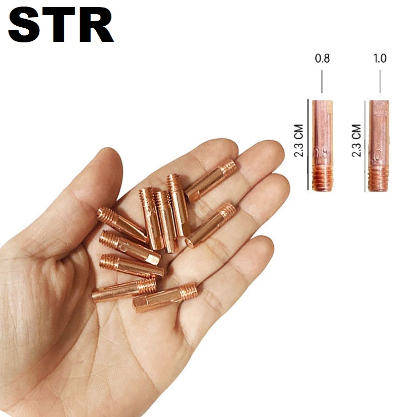 STR หัวเชื่อมทองแดง 1 ชิ้น อะไหล่ ตู้เชื่อม MIG CONTACT TIP