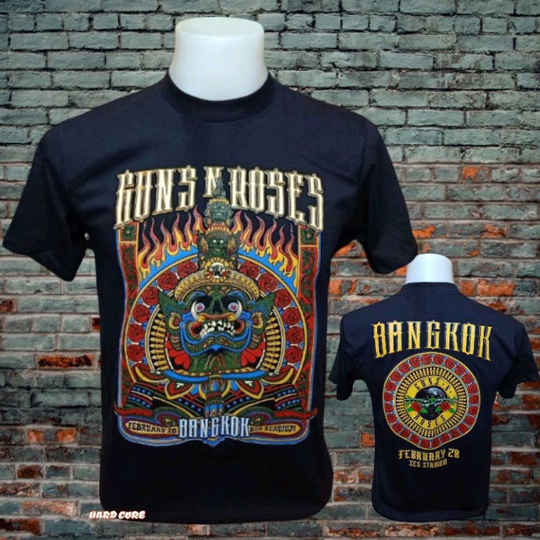 เสื้อวง GUNS N' ROSES วงร็อค วินเทจ ไม่มีตะเข็บข้าง คอฟิต ป้ายUSA เสื้อทัวร์ เสื้อทัวร์90 เสื้อคอฟิต วงร็อคต่างประเทศR1