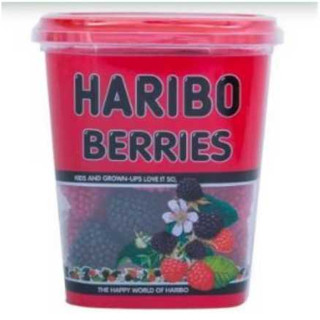 Haribo Berries, Gummy Bears, Fruit Gum, In Jar,150 g