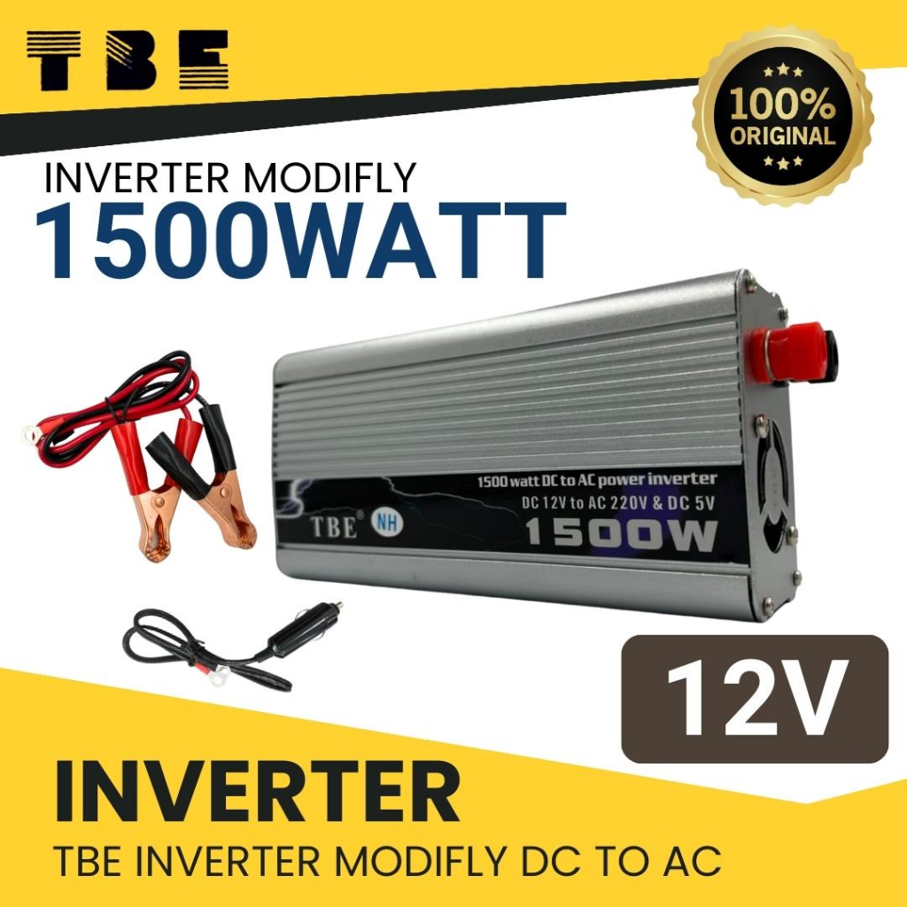 TBE Inverter 12V 1500W เครื่องแปลงไฟรถ12V เป็นไฟบ้าน220V