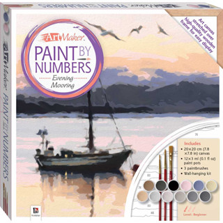 Paint by Numbers Canvas: Evening Mooring ระบายสีตามตัวเลข Canvas: การจอดเรือยามเย็น