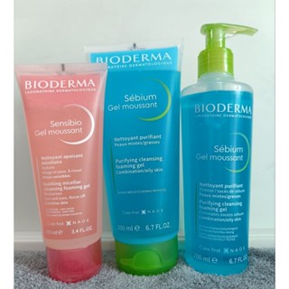 Bioderma Gel moussant Sensibio100ml/Sebium 200ml เจลล้างหน้าไบโอเดอร์มา