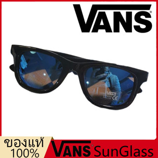 Unisex sunglasses Vans Sunglass blue หมากรุก แว่นตากันยูวีสำหรับเล่นกีฬากลางแจ้ง