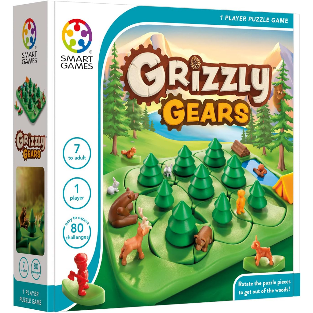 SMART GAMES, Grizzly Gears ของเล่นฝึกสมอง เสริมเชาว์ สำหรับ 7 ปี+ ลิขสิทธิ์แท้เบลเยียม ตัวแทนในไทย