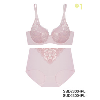 Sabina เสื้อชั้นใน มีโครง รุ่น Perfect Bra รหัส SBD23004PL+SUD23004PL สีชมพูอ่อน