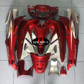 ชุดสี เฟรม เวฟ 125R สั่งทำ honda wave 125 R หน้ากากแหลม รูกุญแจกลม &amp; รูกุญแจเหลี่ยม ครบคัน 12 ชิ้น รถปี 2004