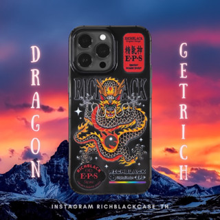 RichBlackcase 💯 New Dragon TPU Black เคสมังกร 🐉 ส่งฟรี✅