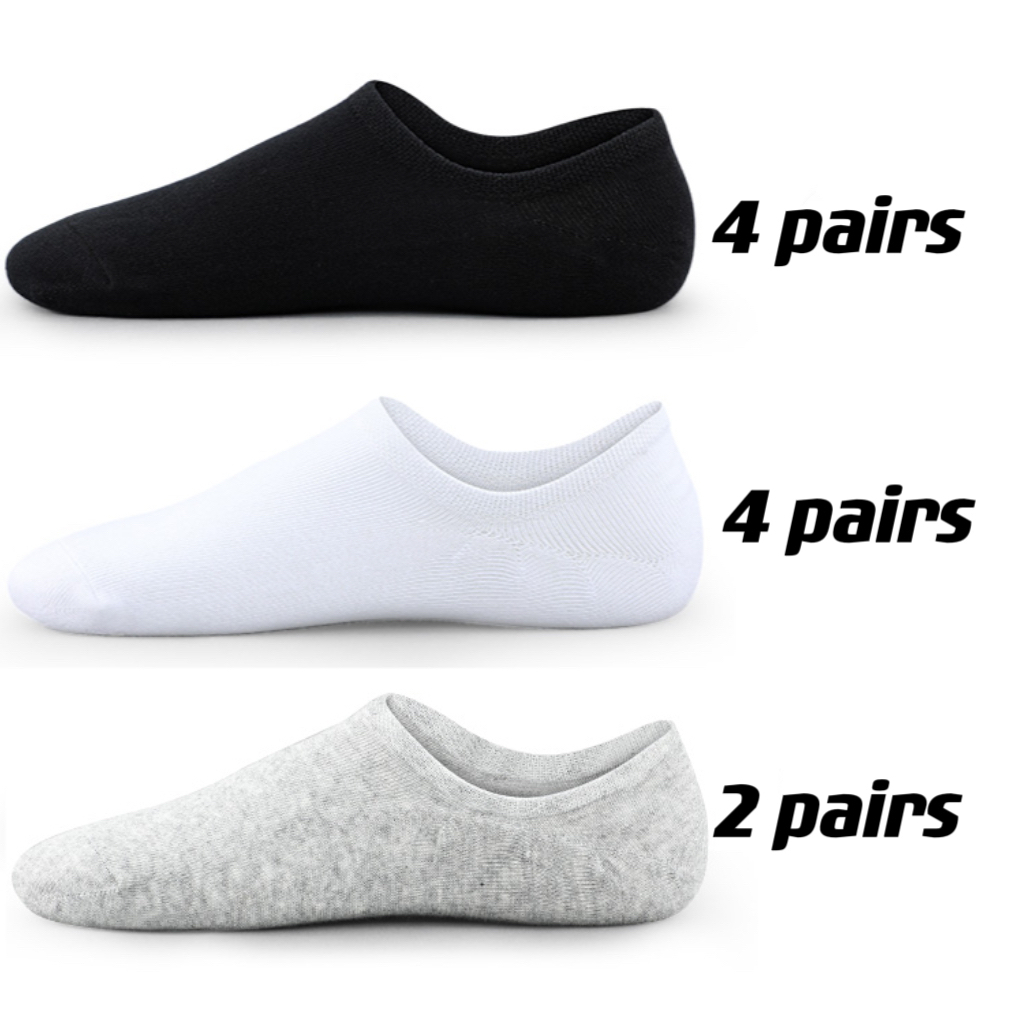 (แพ็ค10คู่) ถุงเท้าที่มองไม่เห็น ถุงเท้าข้อสั้น เนื้อผ้านุ่มUnisex socks36-44ใส่ได้