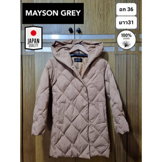 เสื้อกันหนาวขนเป็ด แบรนด์ Mason Grey จากญี่ปุ่น มือ2ของแท้