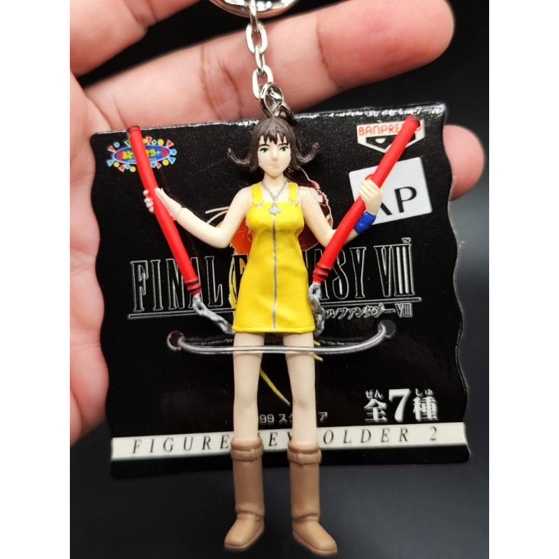 1999 Final Fantasy VIII Selphie Tilmitt Figure KeyChain keyholder Banpresto มินิฟิกเกอร์ พวงกุญแจ ja