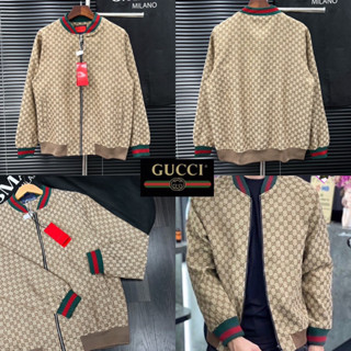 GUCCI JACKET UNISEX 💚❤️💚 Hiend 1:1 เสื้อแจ็คเก็ต GUCCI งานป้าย Tag สวย 🏷️ ส่งไว ส่งจากไทย 🇹🇭