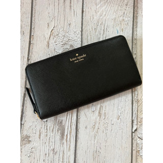 Kate Spade Laurel Way Neda Large Wallet WLRU6061 black saffiano leather