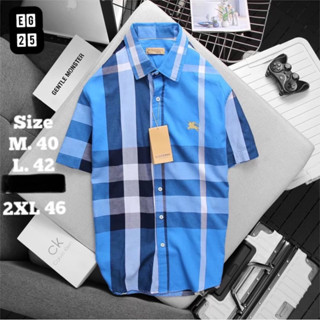 burberry เสื้อเชิ้ตแขนสั้น