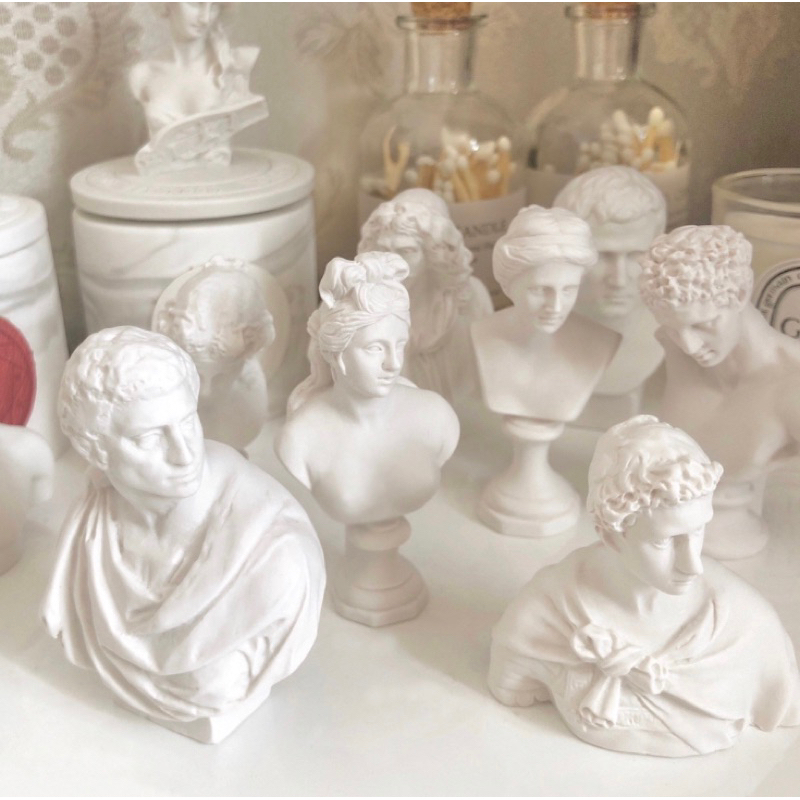 รูปปั้นกรีก โรมันจิ๋ว ของแต่งบ้านมินิมอล minimal