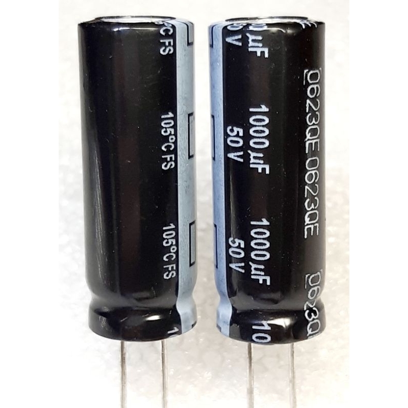 (ราคาพิเศษ) Panasonic FS 1000uf 50v capacitor ตัวเก็บประจุ คาปาซิเตอร์