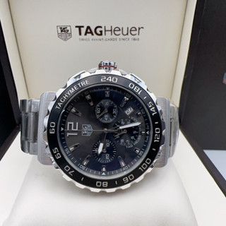 นาฬิกาข้อมือ  Heuer  งานออริเทียบแท้ Size 46mm ระบบ ถ่าน จับเวลา