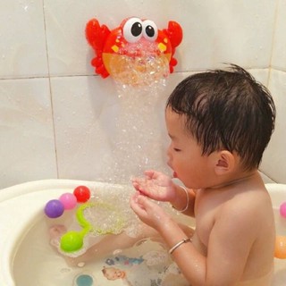 ของเล่นพ่นฟอง ปูพ่นฟอง พร้อมเสียงดนตรี สามารถติดไว้ในห้องน้ำให้น้องเล่นได้