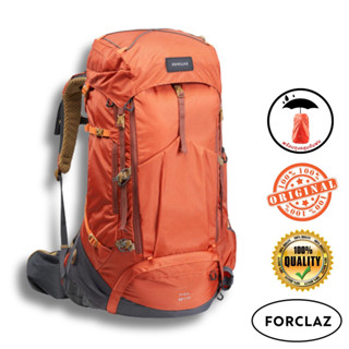 กระเป๋าเป้สะพายหลังสำหรับผู้ชาย ขนาด 60+10 ลิตร รุ่น MT500 AIR (สีส้ม) FORCLAZ