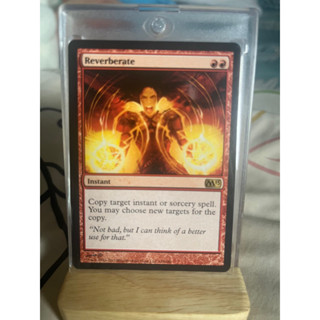 การ์ด MTG Reverberate Red Magic the gathering EDH รุ่น Core Set M13 สภาพ Ex-Nm