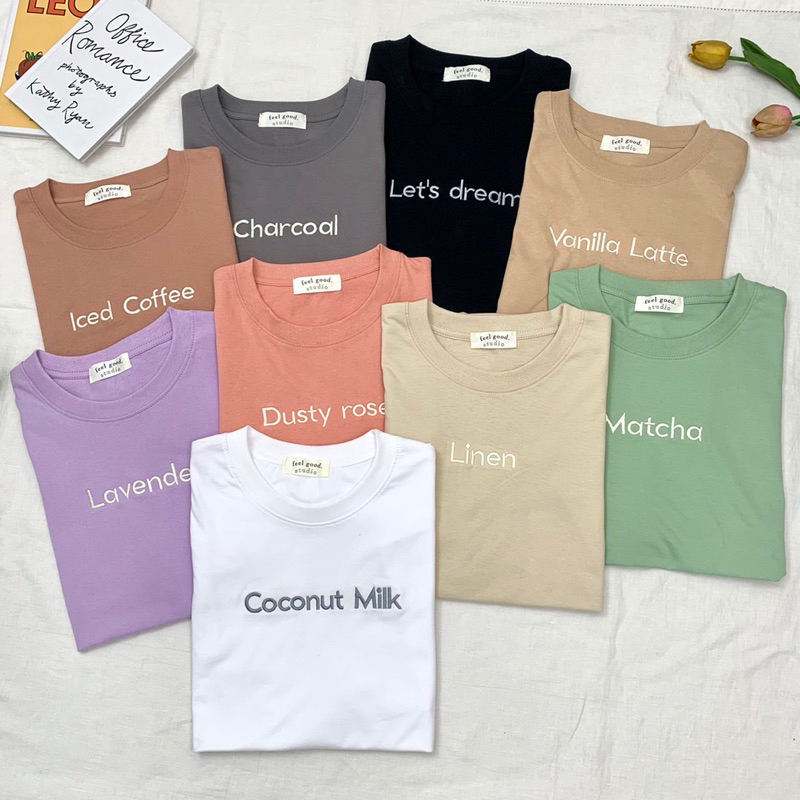 พร้อมส่ง🧸เสื้อยืดโอเวอร์ไซส์ Feelgood coconut