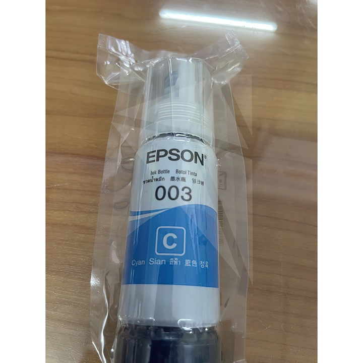 หมึก epsonรหัส 003 จากศูนย์แท้ 100% สินค้าเอปสันไทยแลนด์ ใช้กับprinterรุ่นL1110L3110L3210L3250series