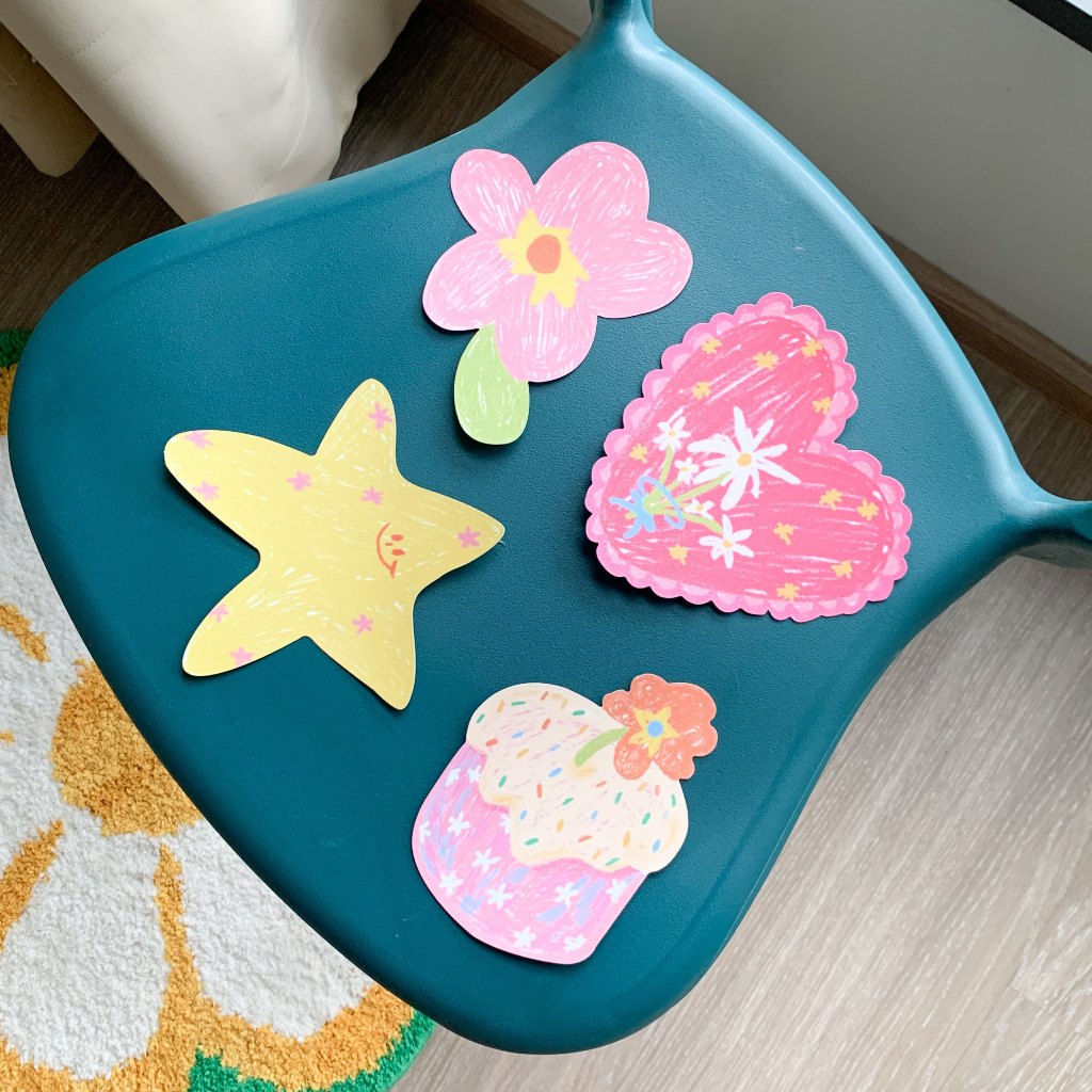 amusestuff-card flower dicute glitter การ์ดกลิ้ตเตอร์ดอกไม้ไดคัท