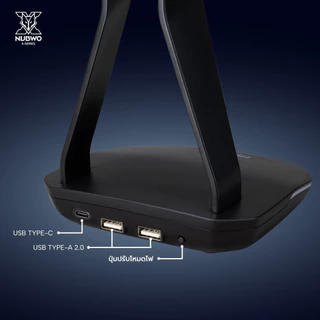 NUBWO ขาตั้งหูฟัง Headset Stand มีไฟ RGB เพิ่มความเท่ให้กับโต๊ะ ใช้งานง่าย รุ่น X81 รับประกันสินค้า 2 ปี