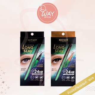 Browit Aurora Long Stay Eyeliner 0.5g บราวอิท น้องฉัตร ออโรร่า ลองสเตย์ อายไลน์เนอร์ 0.5g