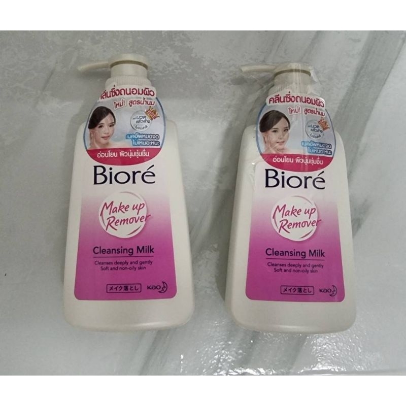 (ใช้โค้ดลด30%vedioได้)​ Biore Cleansing Milk 180 mL