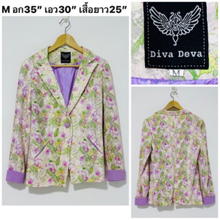 ส่ฃต่อ (Used) Floral Blazer เบลซเซอร์สูท ฟลอรัล