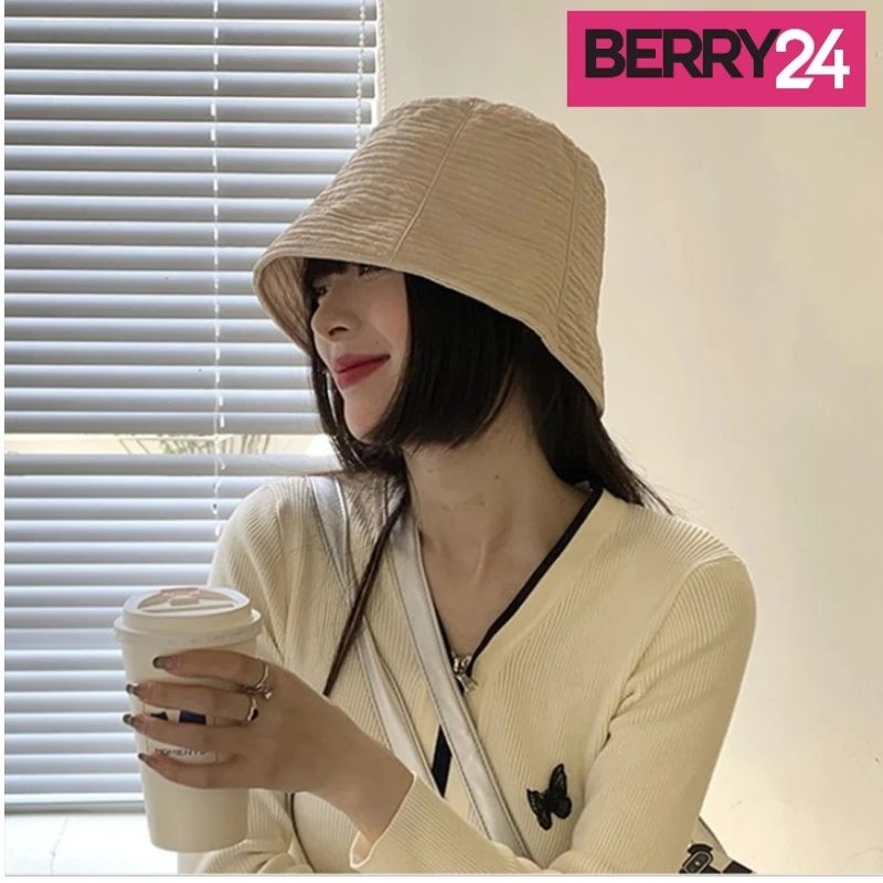 HAT01 หมวกบักเก็ต ปีกแคบ ทรงวินเทจ พร้อมส่งในไทย มีสองสี
