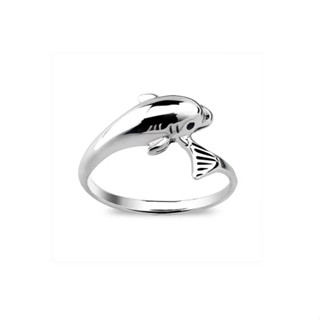 Silver thai Jewelry แหวนเงินโลมาแห่งท้องทะเล / Silver dolphin ring of the sea PLSRG179