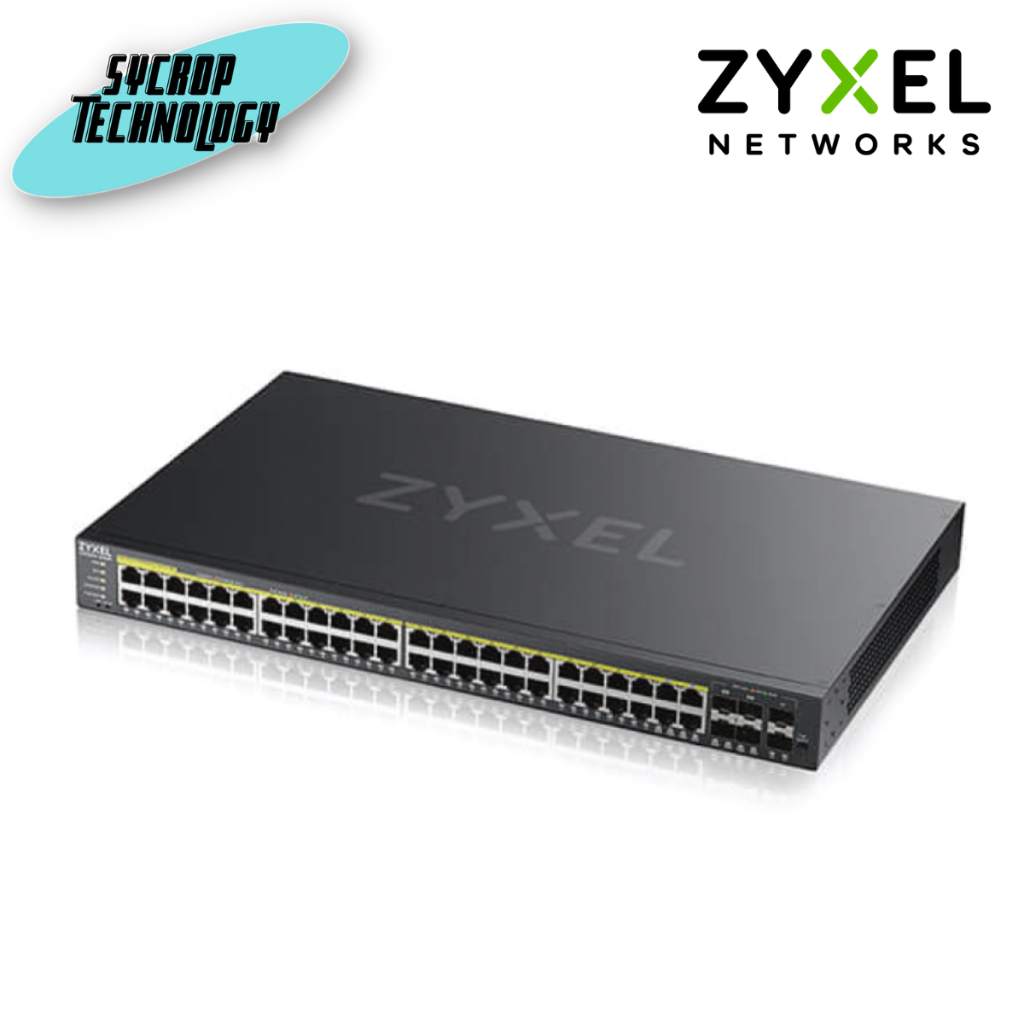 ZYXEL Layer 2 Gigabit Managed Switch รุ่น GS2220-50HP ประกันศูนย์ เช็คสินค้าก่อนสั่งซื้อ