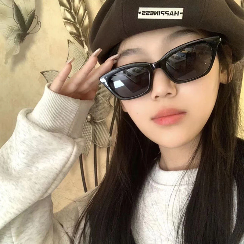 แว่นกันแดด ทรงตาแมว UV ป้องกัน สไตล์เกาหลี Hip Hop thumbnail 4