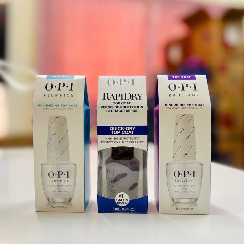 OPI PLUMPING VOLUMIZING /BRILLIANT HIGH-SHINE / RAPIDRY TOPCOAT 15ml