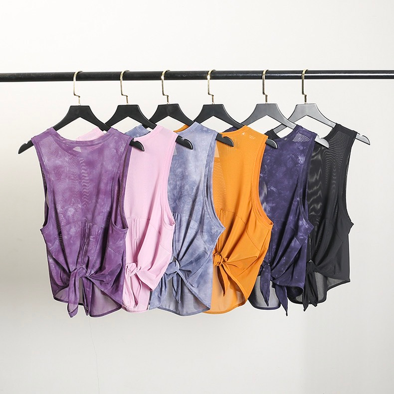 Braclothes#3021-1 เสื้อกล้ามคลุมสปอร์ตบรา ผ้าซีทรู ผูกหลังได้