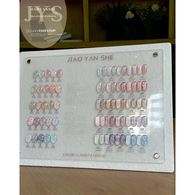 พร้อมส่ง🇹🇭NEW✨สีเจล แฟลช 2.0 แบรนด์ JIAO YAN SHE 25 สี แถม ฟรี ชาร์ทสี ขนาด 12 ml.