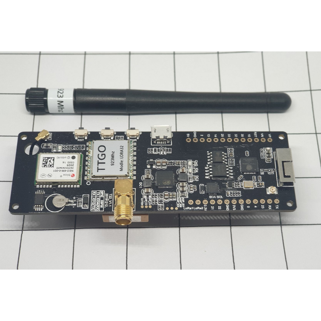 TTGO T-Beam V.1.1 ESP32 923Mhz WiFi Wireless Bluetooth Module ESP 32 GPS NEO-6M SMA LORA 32 18650 Ba