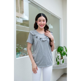 เสื้อยืดให้นม แต่งระบาย