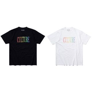 Culture™ :  Rainbow Logo T-Shirt เสื้อยืดแฟชั่น เสื้อยืดสตรีท