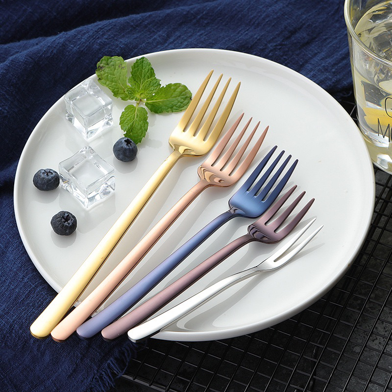 ShopAt.Two[ST-3008] พร้อมส่ง ส้อมสแตนเลส 304 ส้อมผลไม้ ส้อมขนม