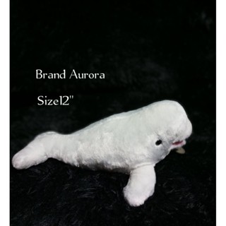 Aurora : Beluga plush 📏12" ตุ๊กตาปลา  วาฬเบลูก้า