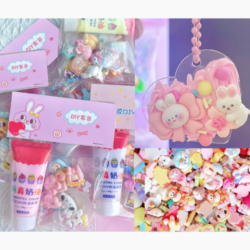 พวงกุญแจDIY เซ็ตหัดทำ ของเล่นฝึกสมาธิ