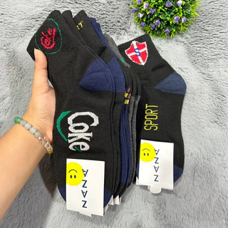 🧦ถุงเท้าข้อกลางผ้าหนา ใส่ทำงาน ✅1 แพ็ค12คู่ ขนาดฟรีไซส์✅สินค้าคละสีคละลาย ผ้าดี ผ้านิ่มใส่สบายจ้า