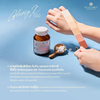 [พร้อมส่ง,ของแท้]🌈 GLASSY X 500 🌈 กลาสซี่ เอ็กซ์ 500😘60เม็ด/กระปุก🔺กล่องลายใหม่