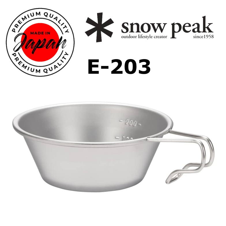 Snow Peak E-203 แก้วน้ําสเตนเลส สําหรับตั้งแคมป์กลางแจ้ง [ส่งตรงจากญี่ปุ่น]