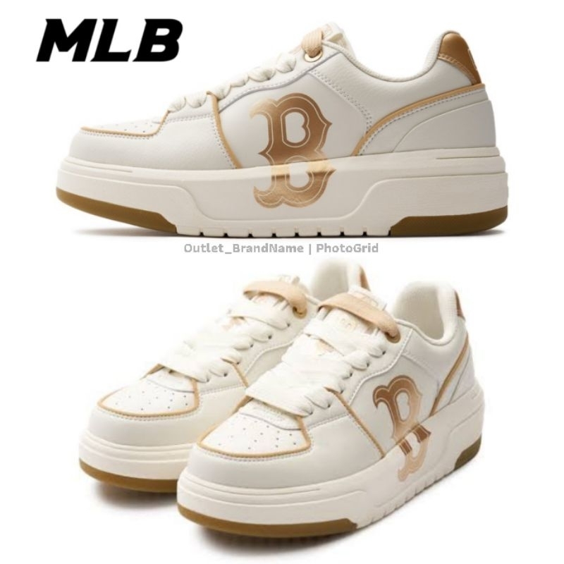 รองเท้า MLB Chunky Liner Boston RS Gold ใส่ได้ทั้ง ชาย หญิง [ ของแท้💯 พร้อมส่งฟรี ]
