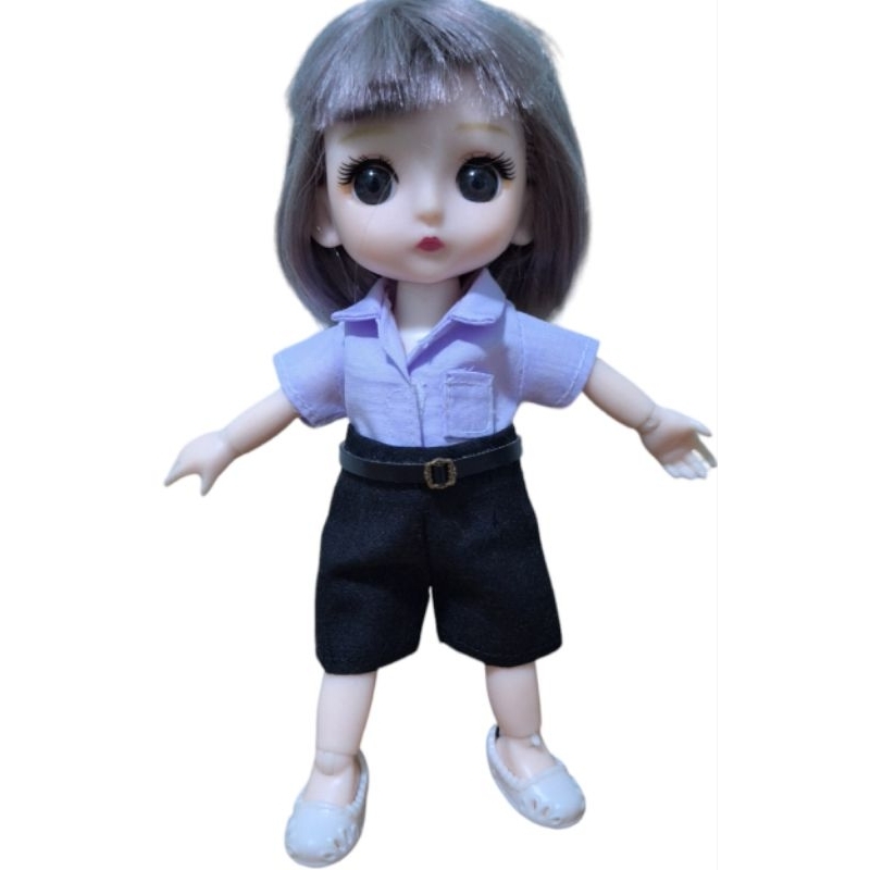 ชุดนักเรียนชาย ตุ๊กตาBJD 16 cm. เฉพาะชุด(ไม่รวมตัวตุ๊กตา)